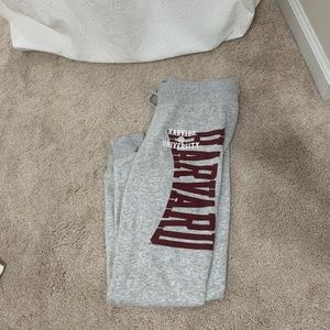 NWOT Harvard sweatpants
